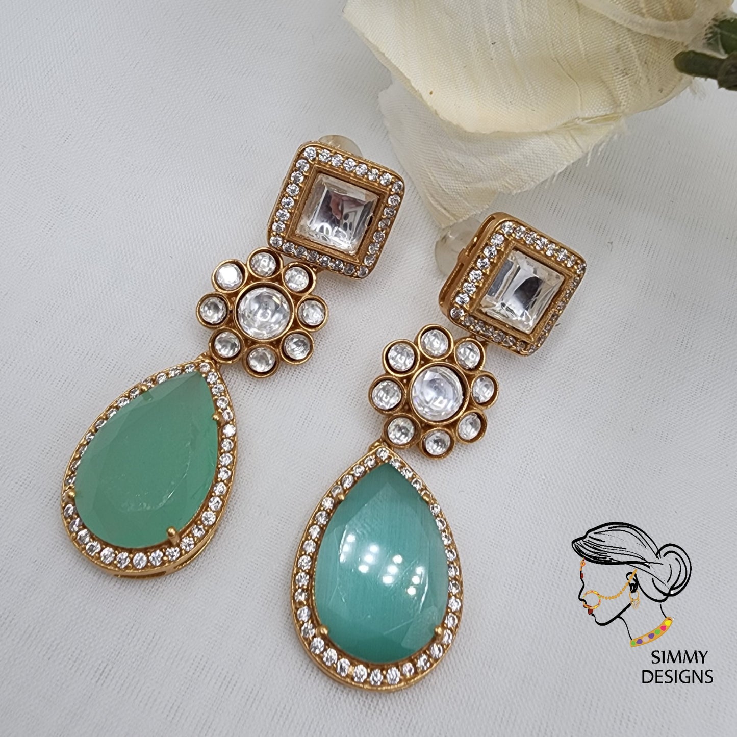 Kusum kundan Earrings