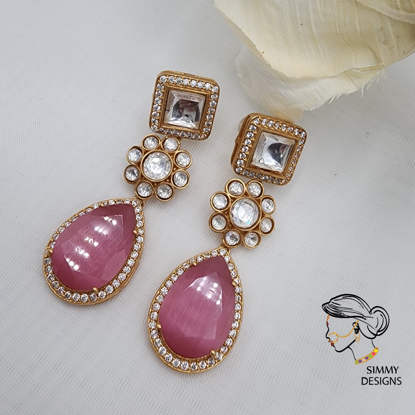 Kusum kundan Earrings