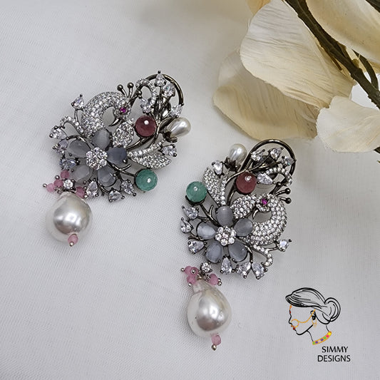 Amina doublet stone Earrings