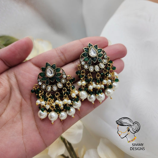 Yara kundan earrings (many colors)