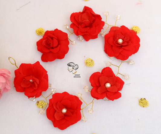 Flower line hair accessory