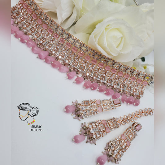 Aqsa Statement CZ Choker set