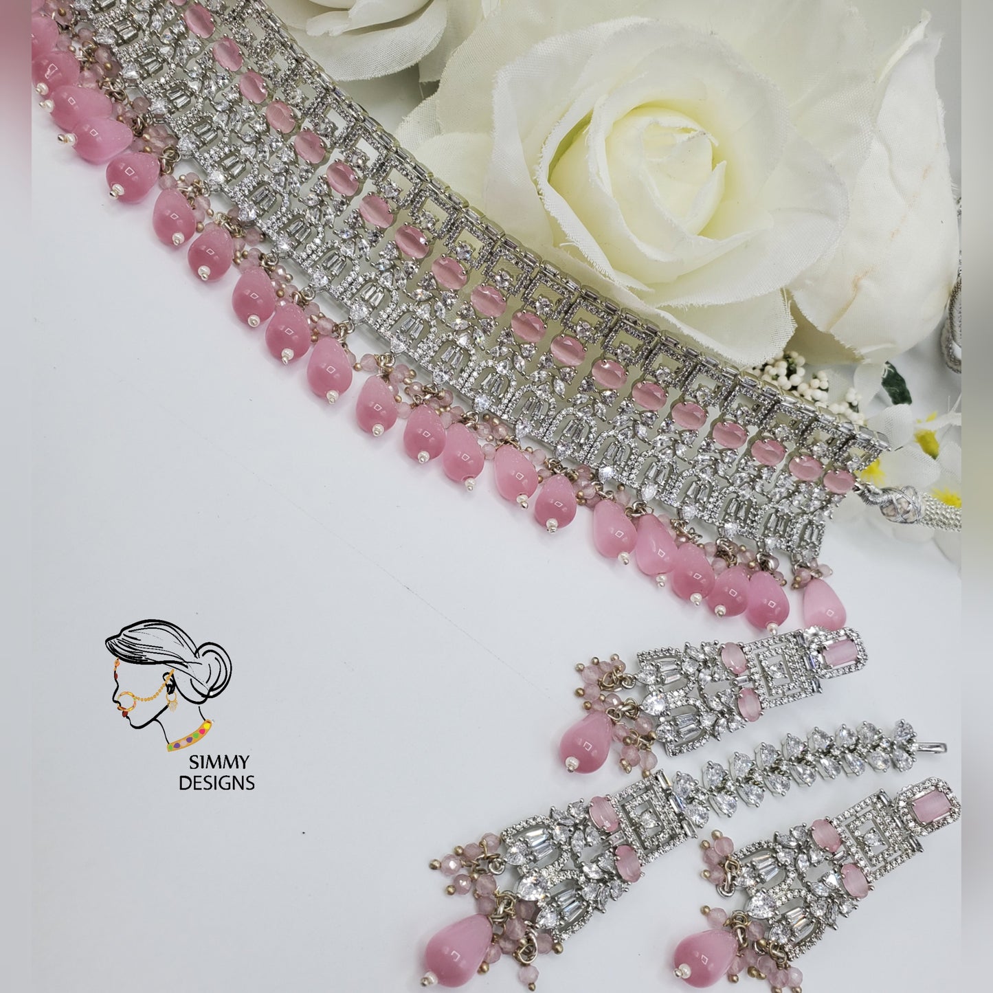 Aqsa Statement CZ Choker set