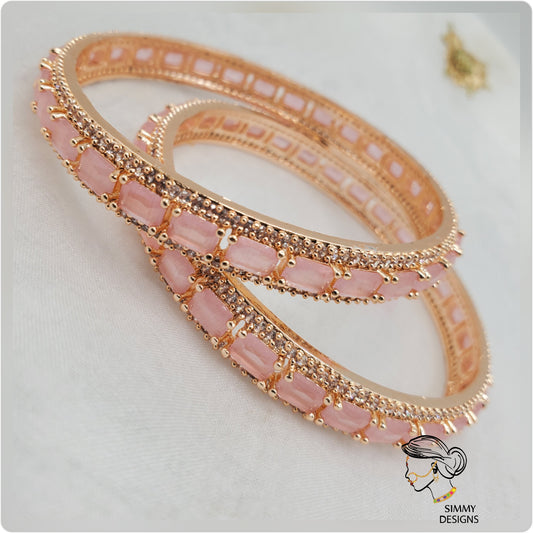 AD Bangles baby pink (pair)